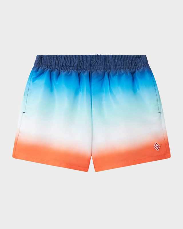 Boy's Exclusive Beach Club Gradient Swim Trunks, Size 3T-14